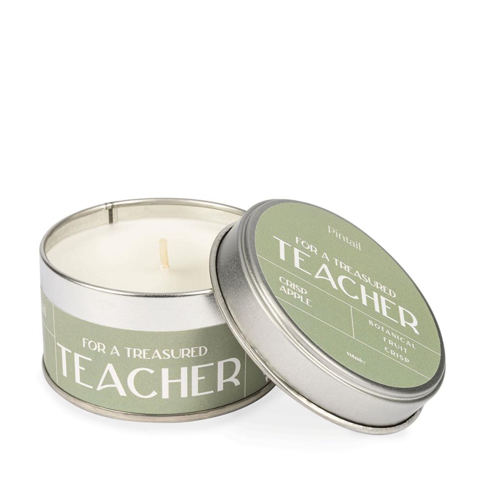 Pintail Candles Treasured Teacher Tin Candle £6.29